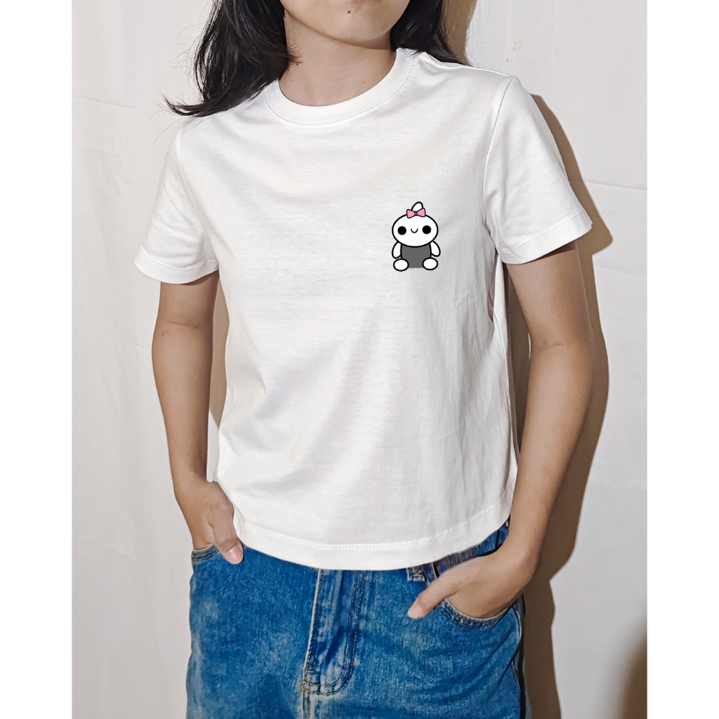 BLENZRINA FASHION - Baju Crop Top Kaos Wanita | baju kaos design lucu | Baju Couple | Kaos Cotton Co