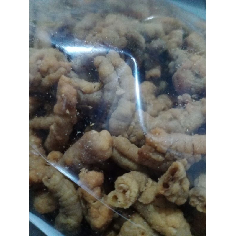 

Camilan Keripik Usus Ayam Gurih Original 250 Gram Cemilan Jajanan Snack