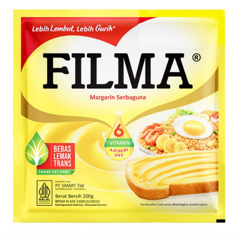 

FILMA MARGARIN SERBAGUNA 200 GRAM