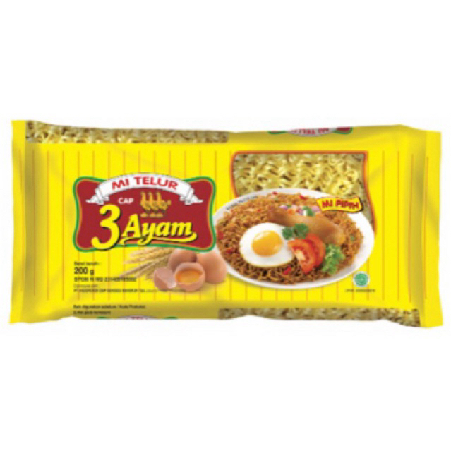 

Cap 3 Ayam Mie Telur | Mie Keriting 3 Ayam 200gr