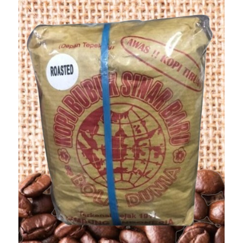 

Biji Kopi Roasted Sinar Baru Cap Bola Dunia 200 gram