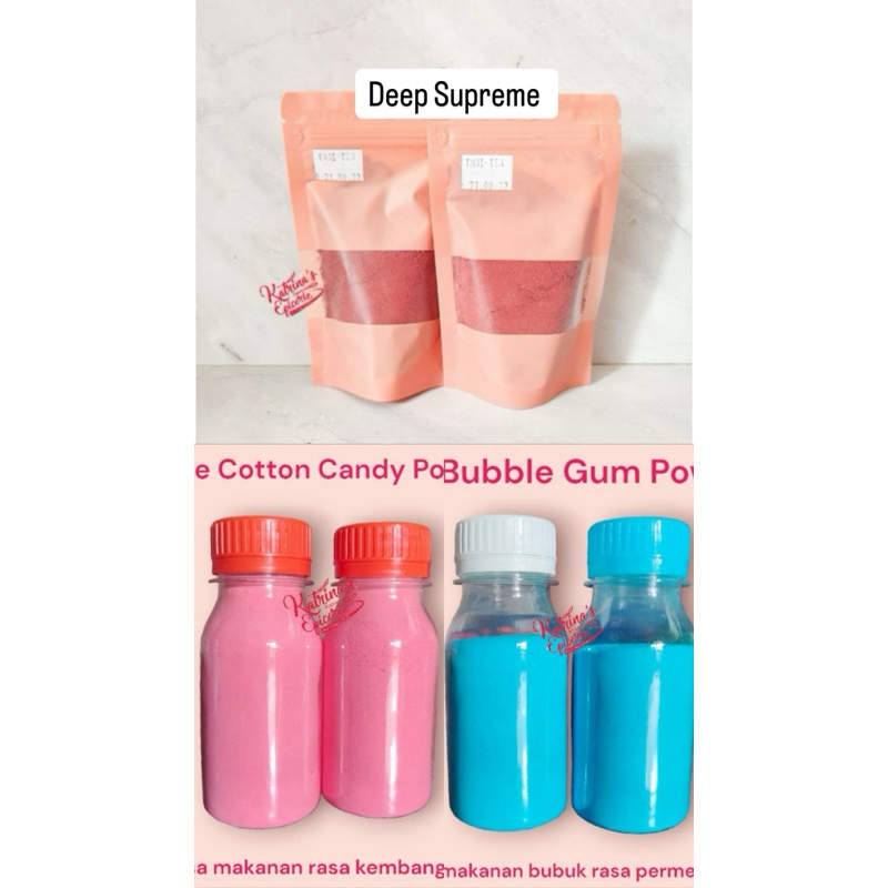 

Pure Cotton Candy Bubble Gum Deep Supreme 50 Gram Perisa Bubuk Murni Kembang Gula