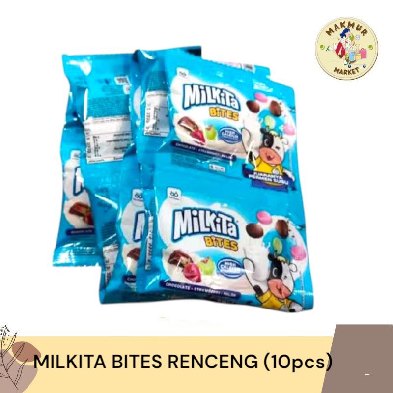 

Permen Susu Milkita Bites renceng isi 10 pcs