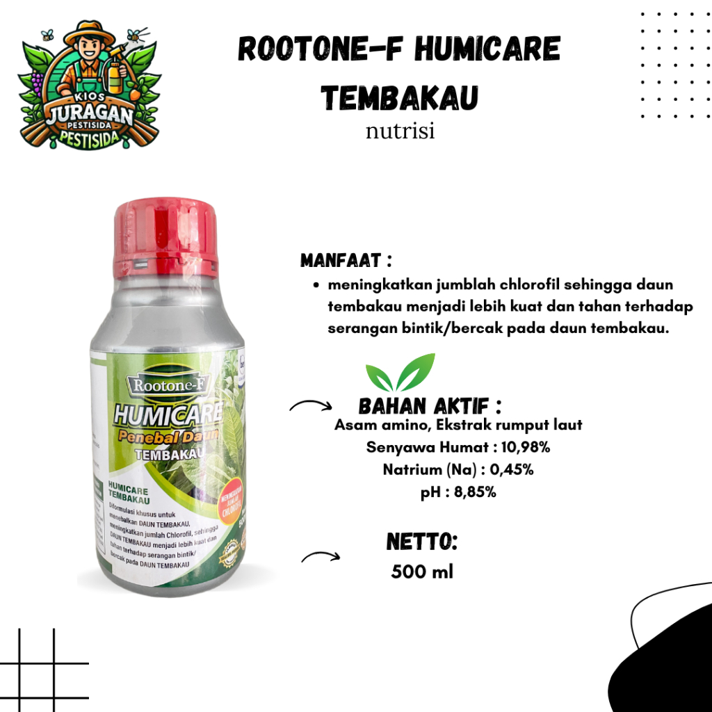 ROOTONE-F HUMICARE PENEBAL DAUN TEMBAKAU 500ML