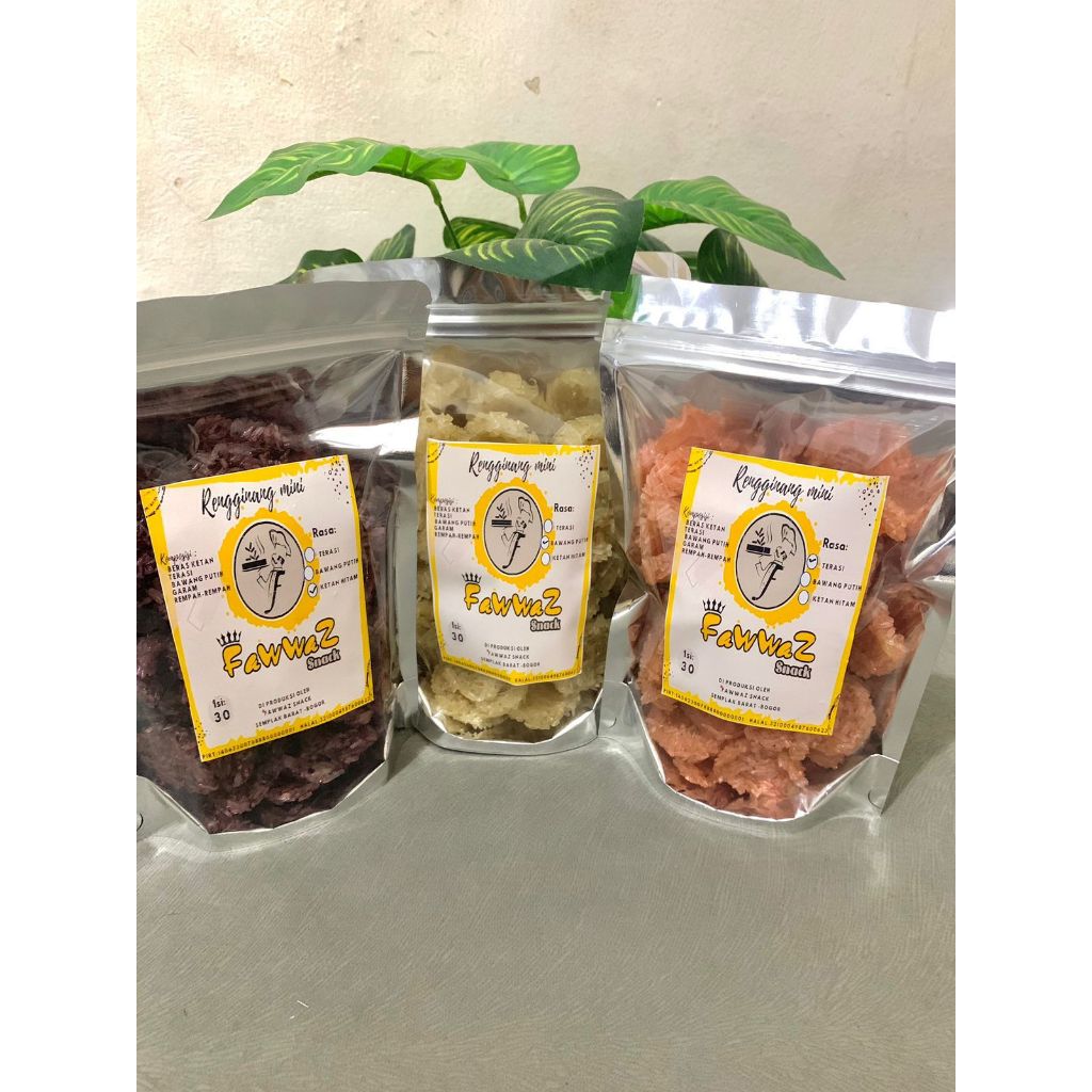 

Rengginang mini khas bogor ketan asli Berat 250 gram