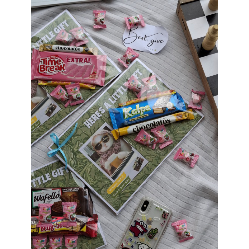 

snack gift with special words-costume design