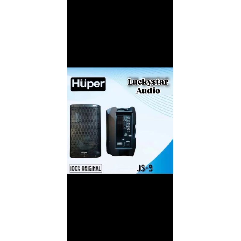 Speaker Aktif 10"inch Huper JS-9 Original -- 1 set/2 buah Speaker