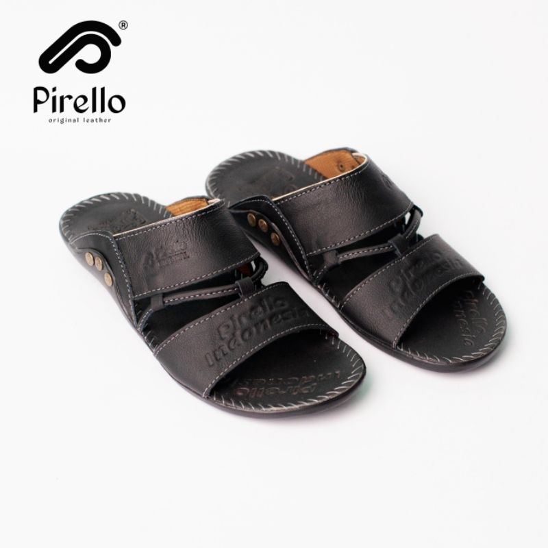 Pirello Sandal Kulit Pria Asli Sendal Pria Kulit Asli Model Modern Dan Kekinian Sandal Kasual Pria K