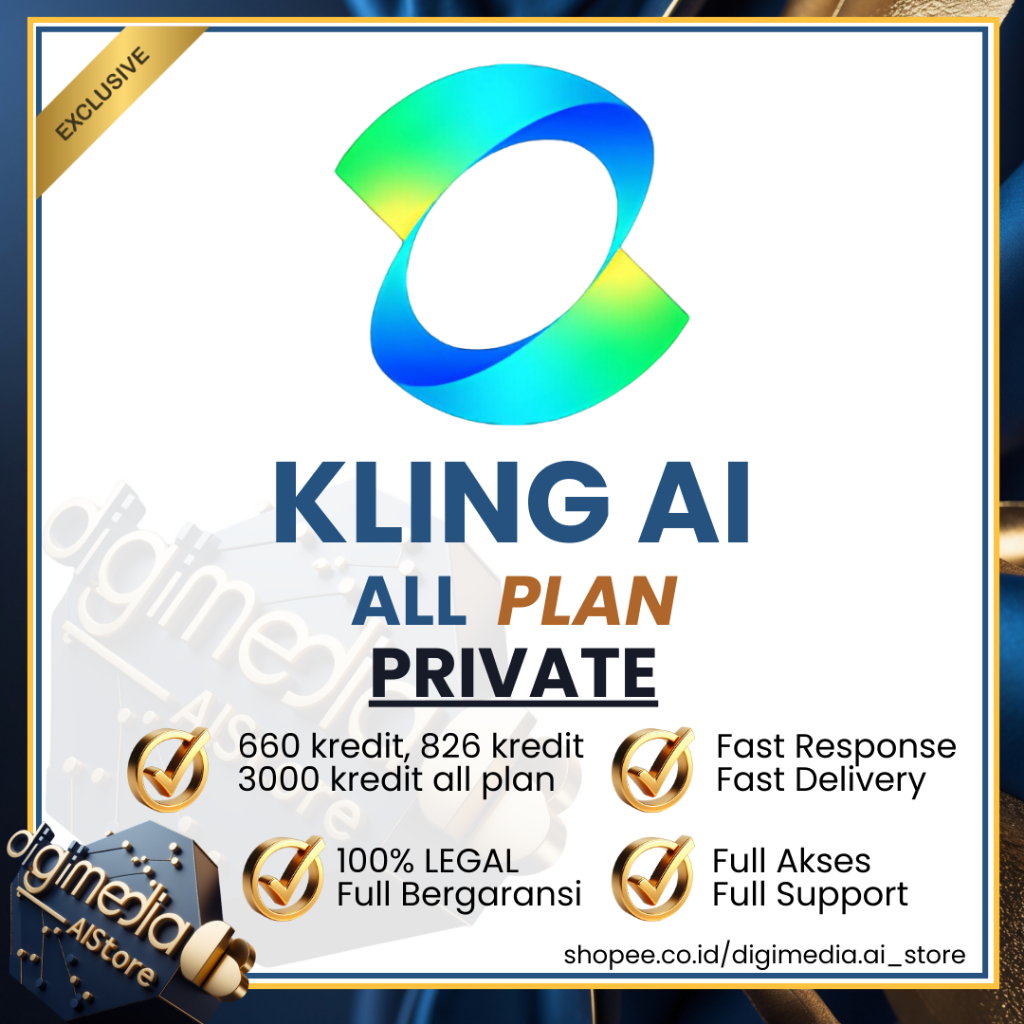 Kling AI standart PRIVATE  826 KREDIT 1 bulan | Kling Ai Premium | Kling AI pro private 3000 kredit