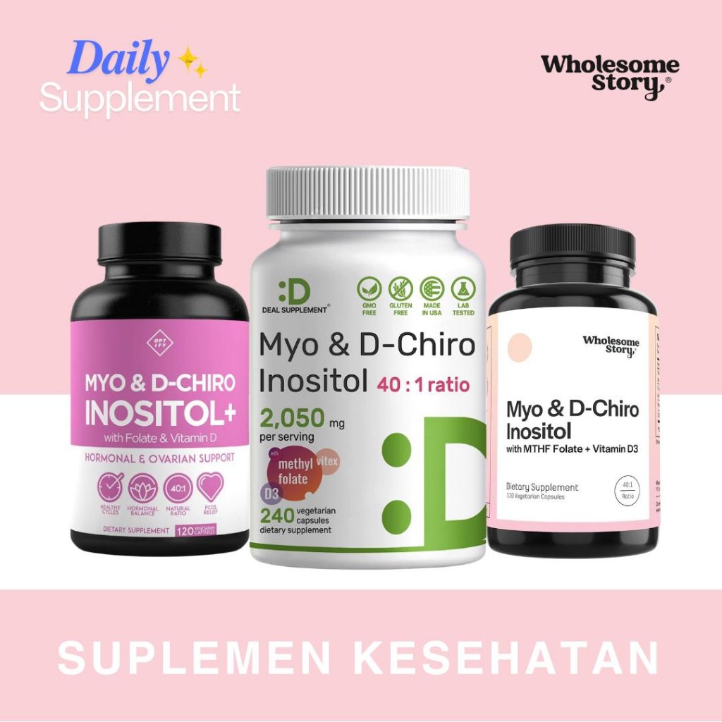Myo-Inositol & D-Chiro Inositol - 120 Capsules - Wholesome Story