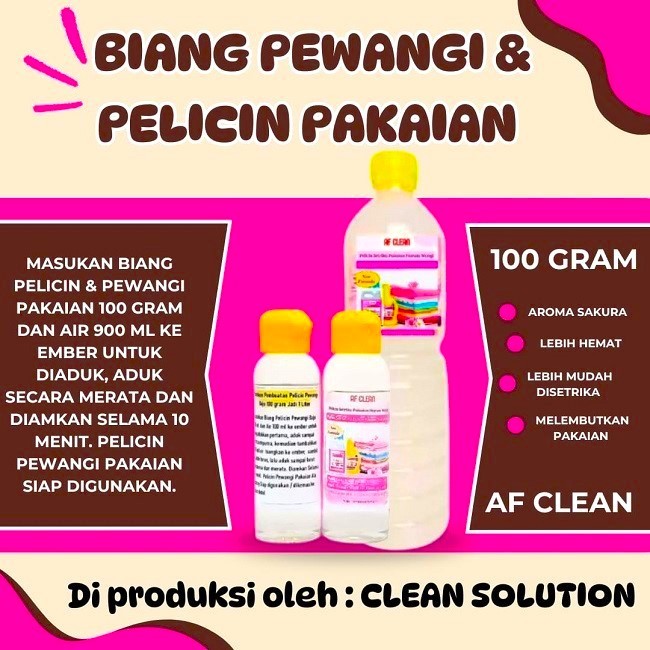 Biang Pelicin Setrika Pakaian 100ml Aroma Sakura