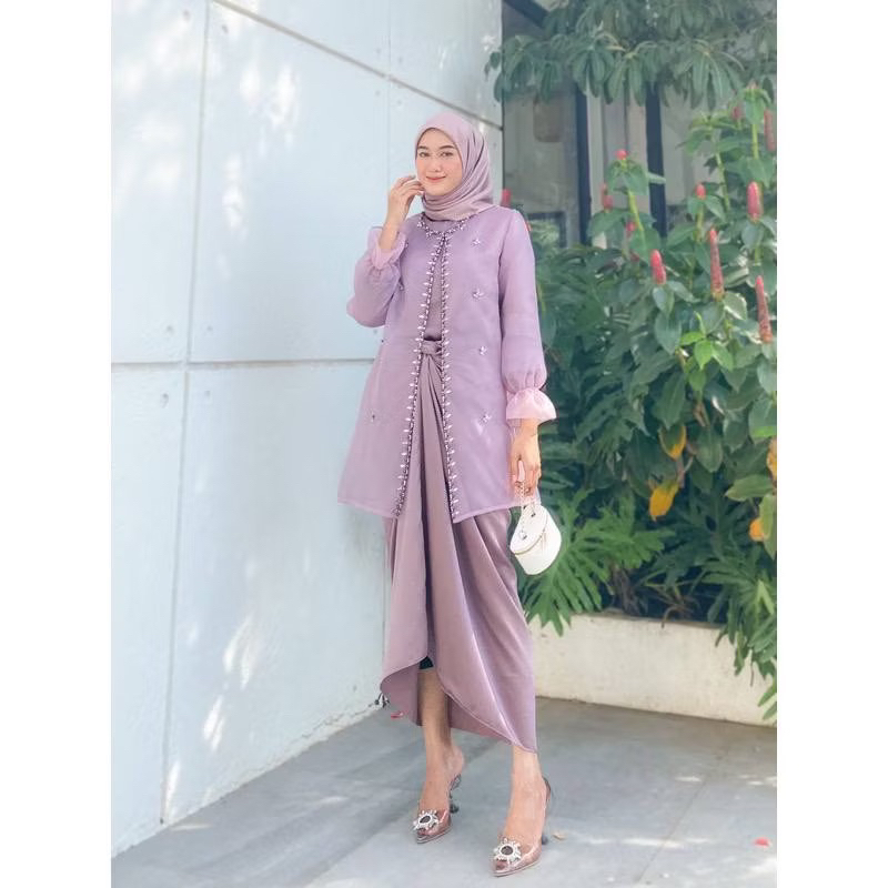 READY Jemma set organza Premium model terbaru viral