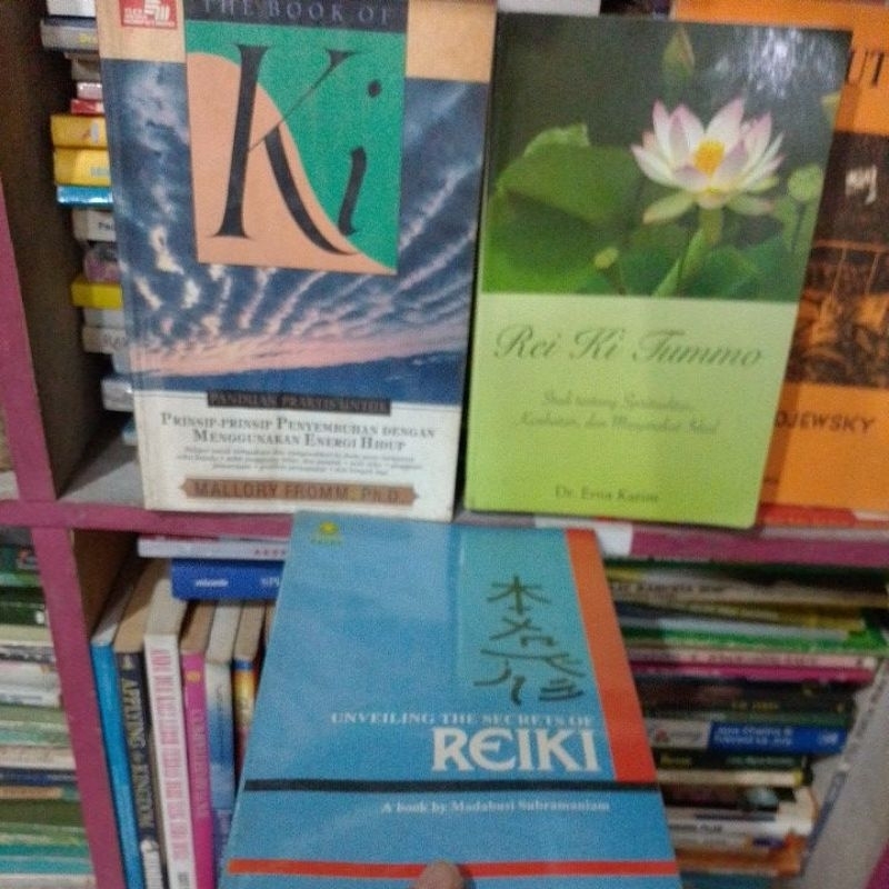 Paket 3buku UNVEILING SECRETS OF REIKI Madabusi Subramaniam the the book of KI malllory from REI KI 
