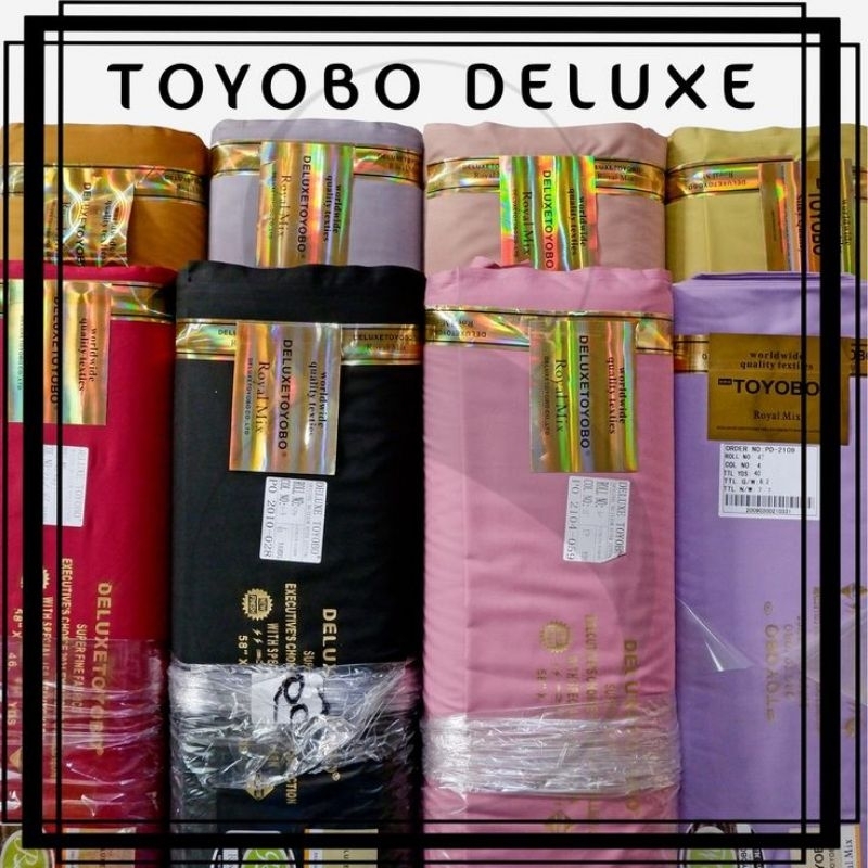 Kain TOYOBO DELUXE Per 1 Meter Kualitas Dan Bahan PREMIUM - Bahan GAMIS, BLUS, OUTER, KEMEJA, JILBAB