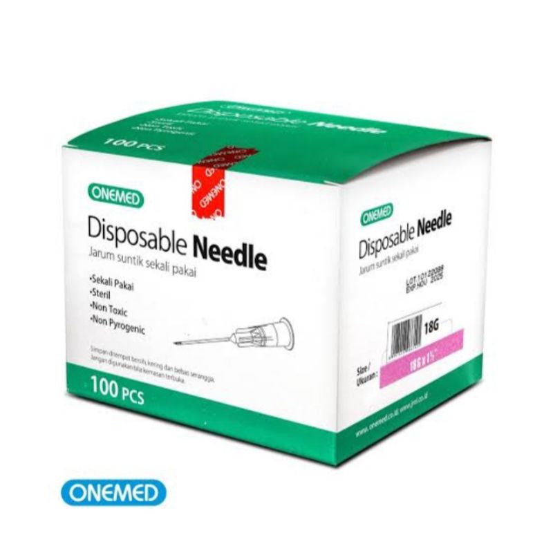 ONEMED DISPOSABLE NEEDLE 18G