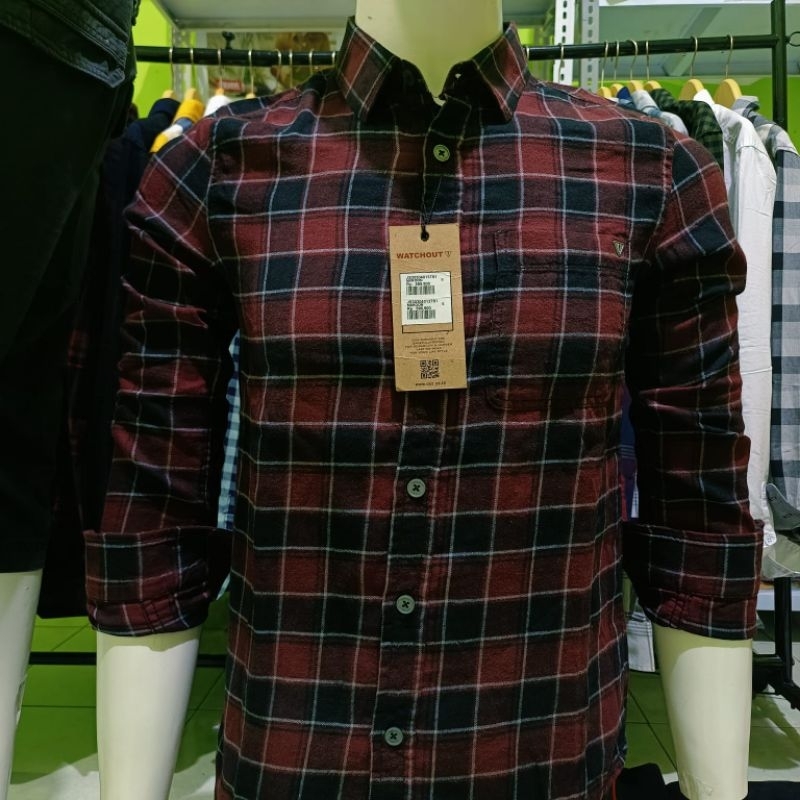 KEMEJA WATCHOUT LENGAN PANJANG ORIGINAL