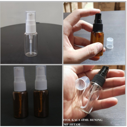 Saya menjual Botol 20ml Kaca Botol Pump Treatment 20ml Kaca