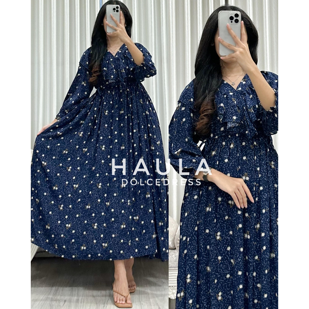 Haula By Dolce Dress Katun Rayon Tangan Balon
