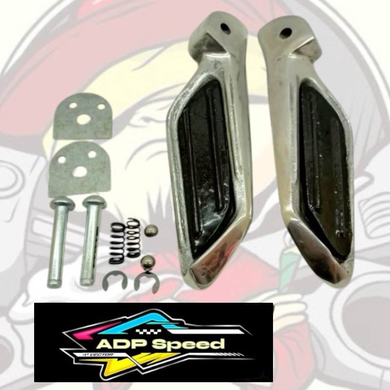 Bostep Footstep Pijakan Kaki Belakang Honda Stylo 160 PNP Honda Vario 125 150 Beat Karbu Beat Fi  Ba