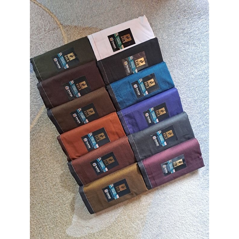 Sarung Dewasa Mangga Gold Polos Tanpa Tumpal Bahan Katun Halus Sarung Muslim Sholat