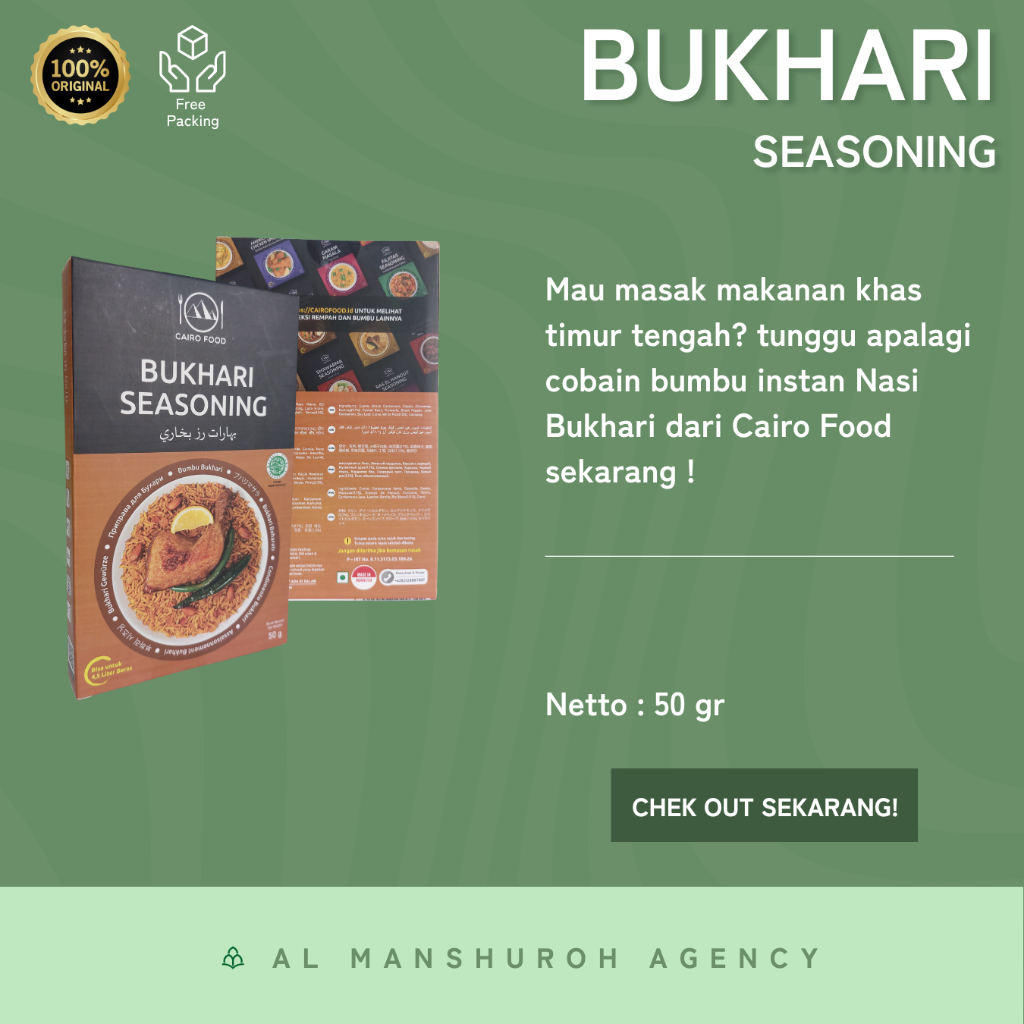 

Bumbu Instan Nasi bukhari - Khas Timur Tengah