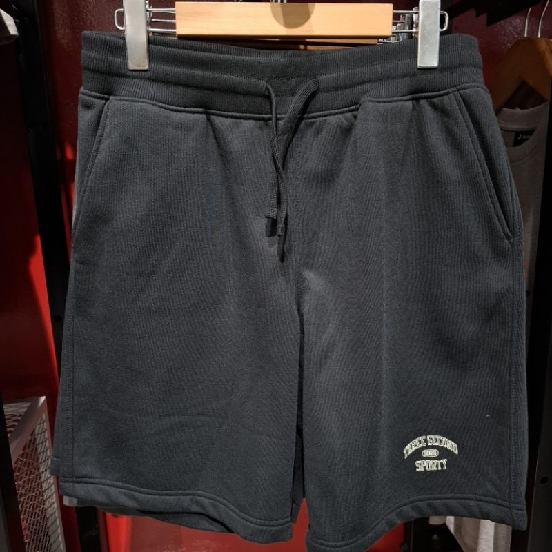 3Second Sporty Celana Pria Pendek Regular Fit Fleece Sporty Nowell Original  070125