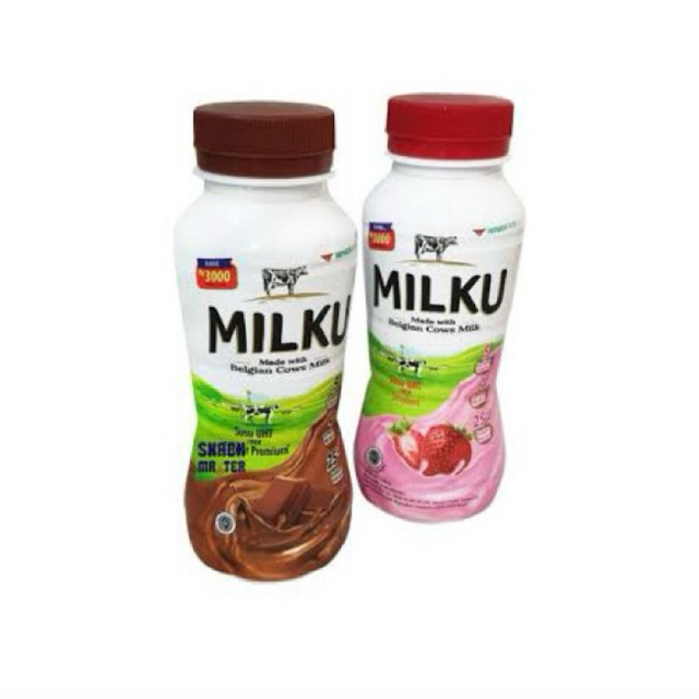 

susu milku coklat dan strawberry