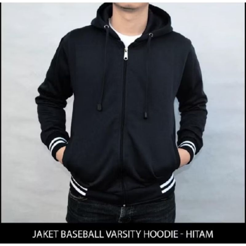 jaket varsity hoodie zipper swaeter fleece hoodie varsity