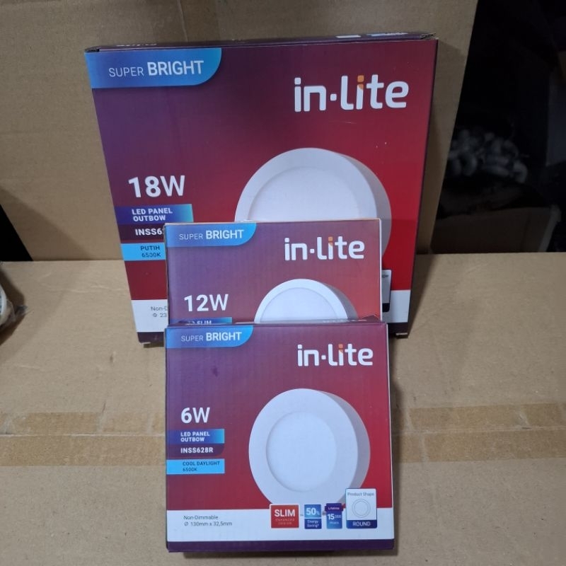 Lampu led Plafon Downlight Led outbow INLITE 6WATT 12WATT 18WATT