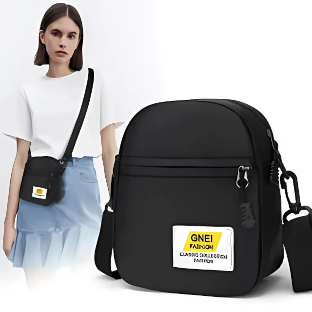 dem_sare - Tas selempang bahu kanvas unisex Slingbag Mini Bahu Kanvas Fashion Korean