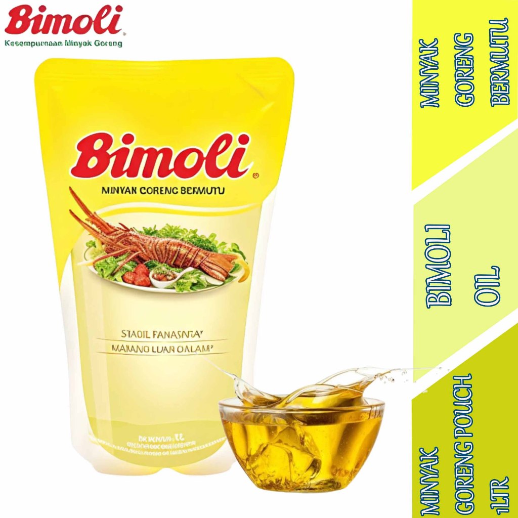 

Minyak Goreng Pouch - Bimoli - Minyak Goreng Sawit Bermutu - 1 Liter