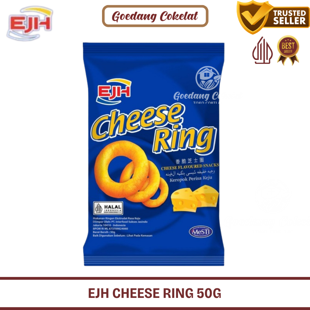 

EJH CHEESE RING Snack Ciki Cheese Ring Keju 50g