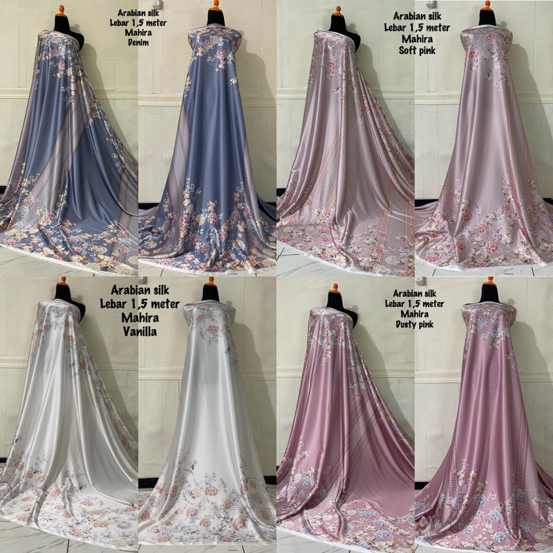 Arabian Silk / kain meteran arabian silk / kain silk meteran motif