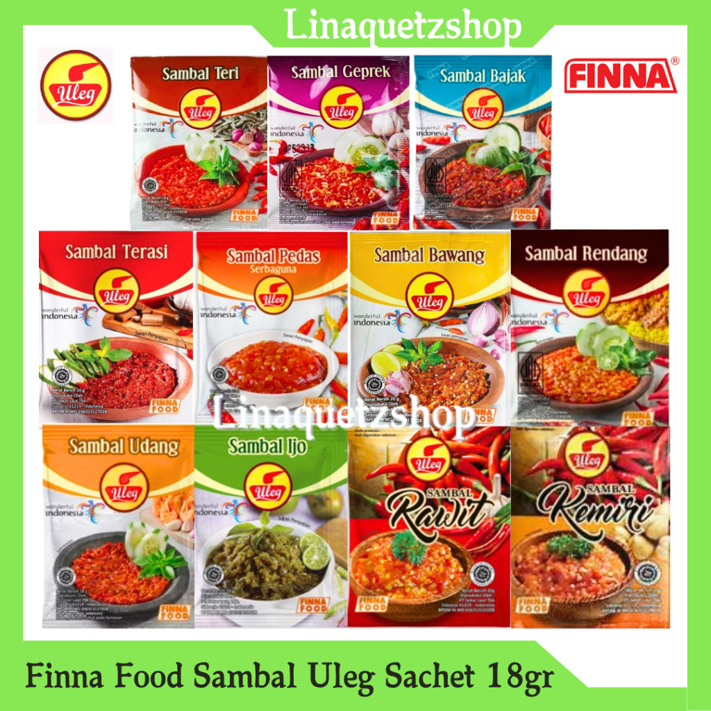 

FINNA FOOD Sambal Uleg Sachet 18gr (1 Pcs)