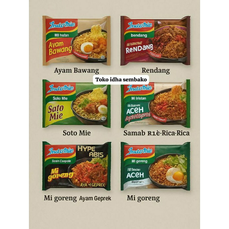 

Indomie Goreng dan kuah harga grosir