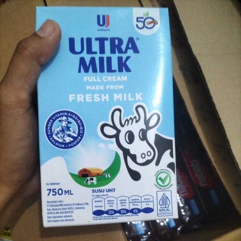 

SUSU UHT FULL CREAM ULTRA MILK ISI 750 ML