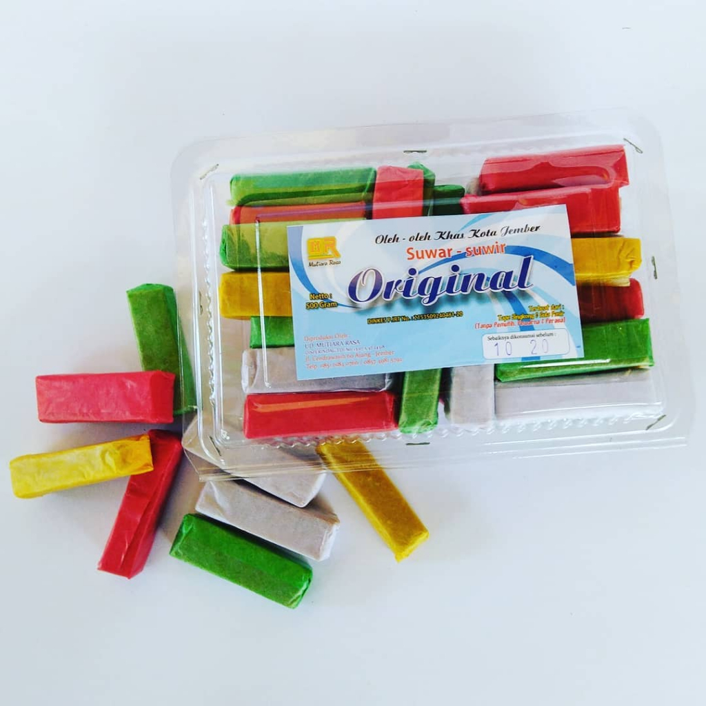 

Suwar-suwir Original Mika Tanggung 500 Gram / Oleh-oleh khas jember
