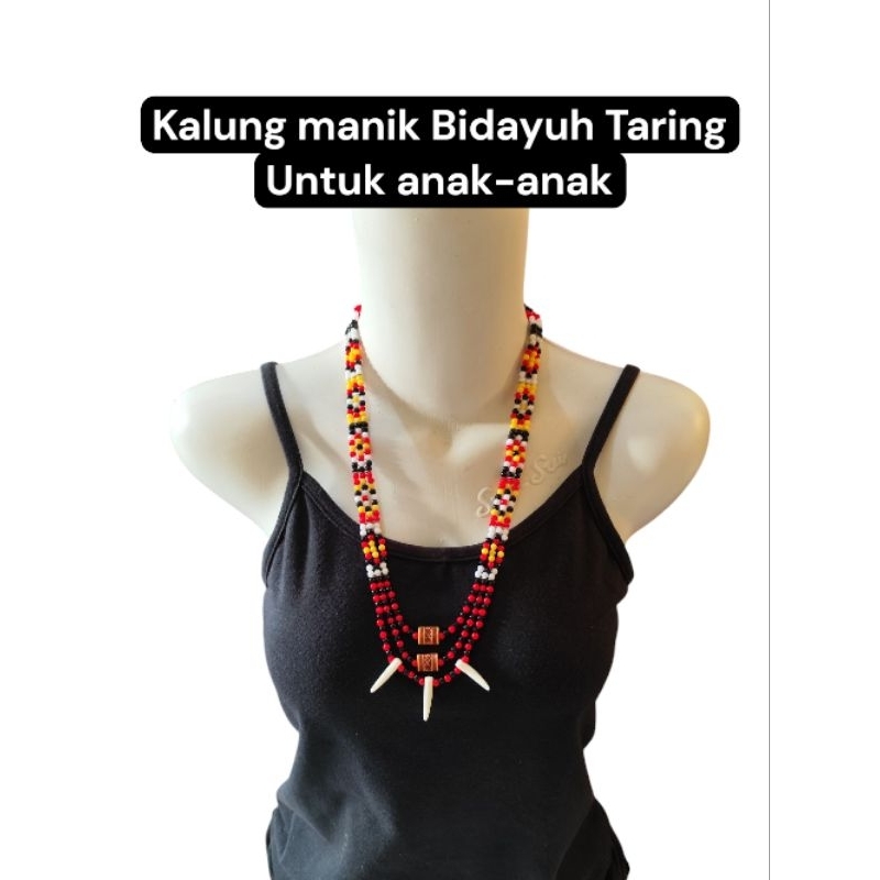 Kalung dayak taring / kalung dayak anak / Kalung manik dayak iban / Kalung manik / kalung dayak / ka