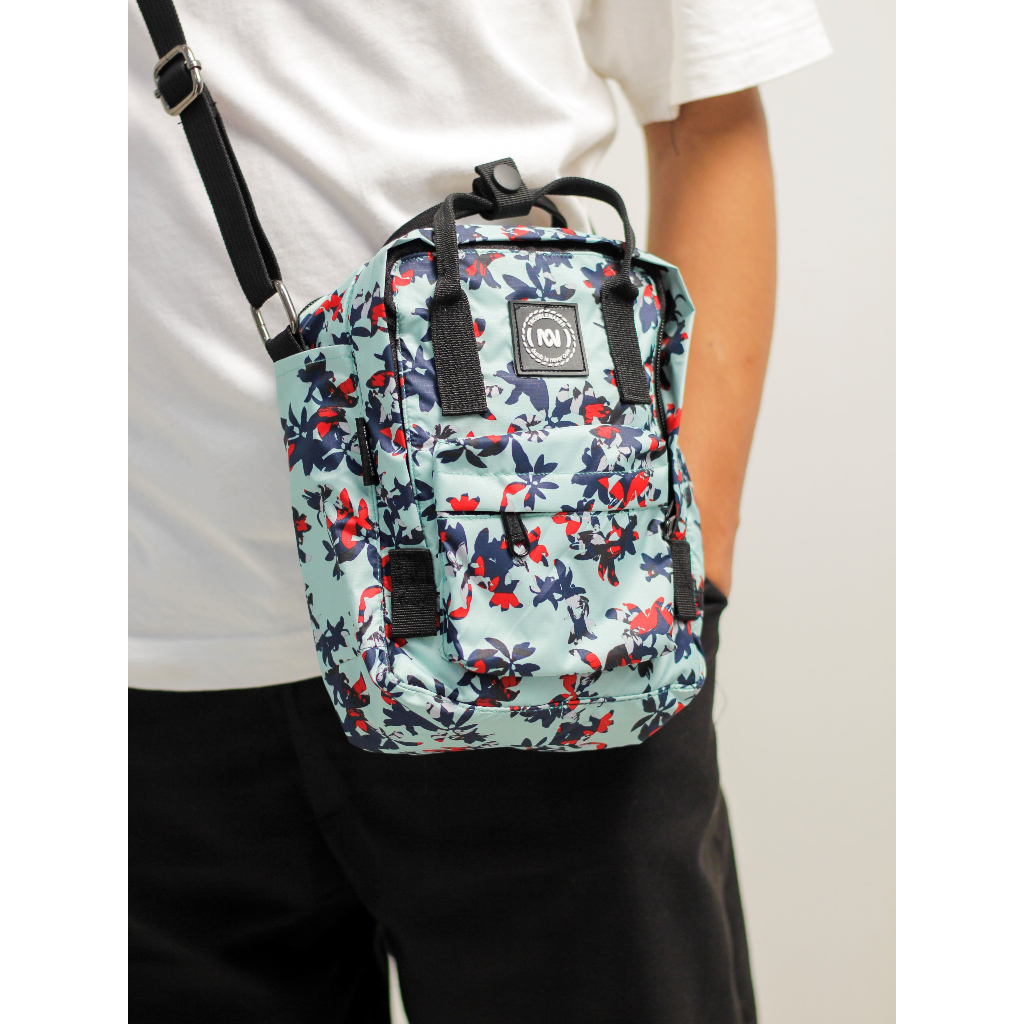 Troublemaker - Silngbag Waterproof - Tas Selempang - Therion Blue Flower