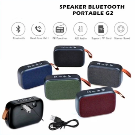 Speaker Bluetooth G2 Sound Aktif Mini MP3 Radio USB MicroSD Player