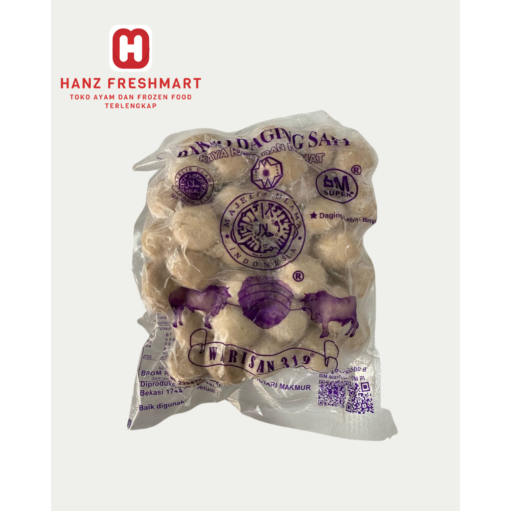 

Warisan 319 Bakso BM Super isi 50 - Hanz Freshmart