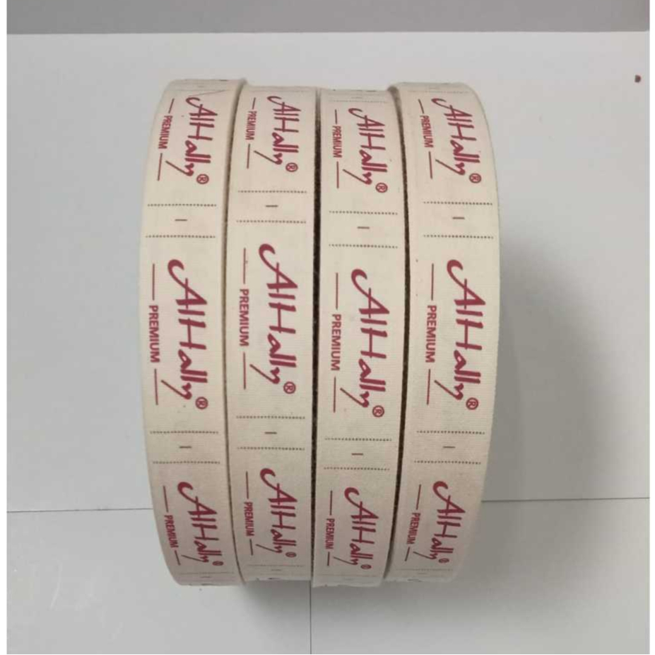 ( 50 Meter ) Label Piterban Halus, label katun, label cetak, label pakaian anak dan dewasa