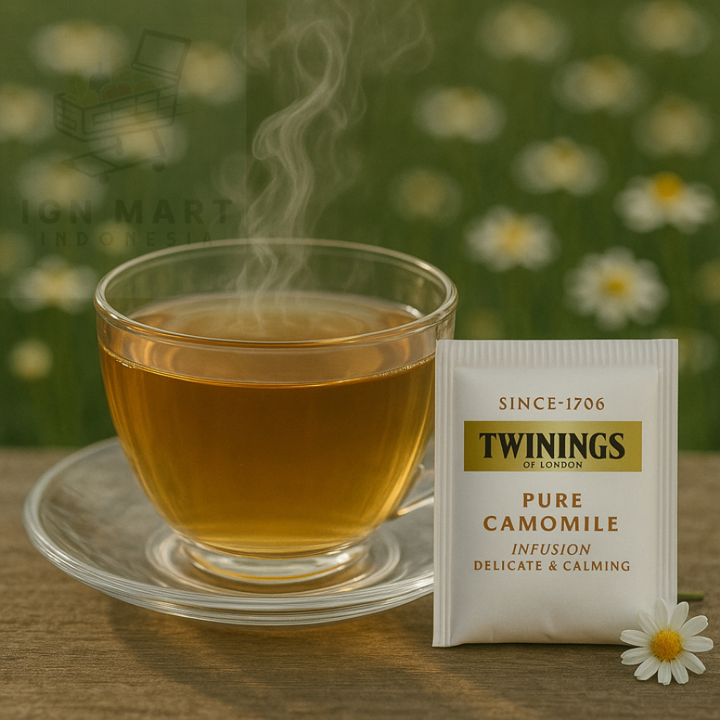 

Twinings Teh Celup Pure Camomile Infusion 25x1gr