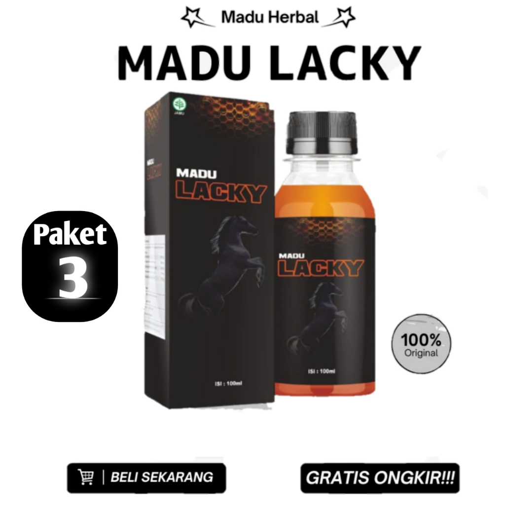 

(3 BOX) MADU LACKY - Madu Penambah Stamina Pria Kuat Tahan Lama paling ampuh