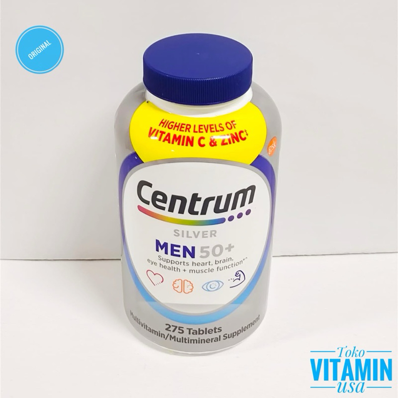 Centrum Silver Men 50+ Multivitamin Multimineral 275 Tablets Centrum Silver Men 50