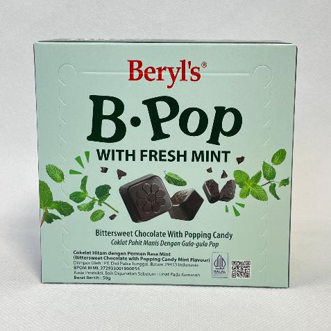 

RB PALUBUTUNG - Beryls Almond Chocolate 65g Malaysia - Tiramisu Milk Choco, Bpop Mint Chocolate,