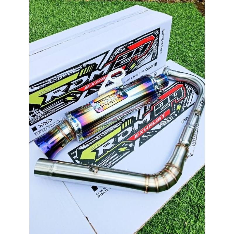 Knalpot Salemba Ceklis Jungstyle Original RDM24 EXHAUST PNP Untuk Aerox New/Old Vario New Nmax New