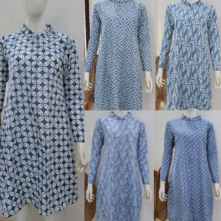 55MURAH BANGET tunik batik biron series  tunik batik modern  tunik batik busui  tunik batik kekinian