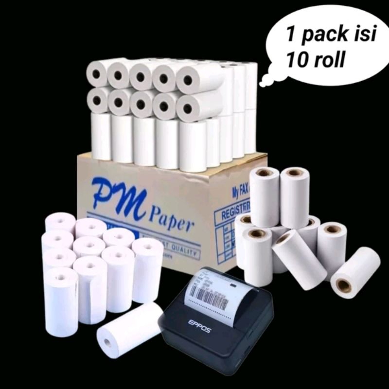 

Kertas kasir Thermal Murah 57x30mm Paket 10 Pcs