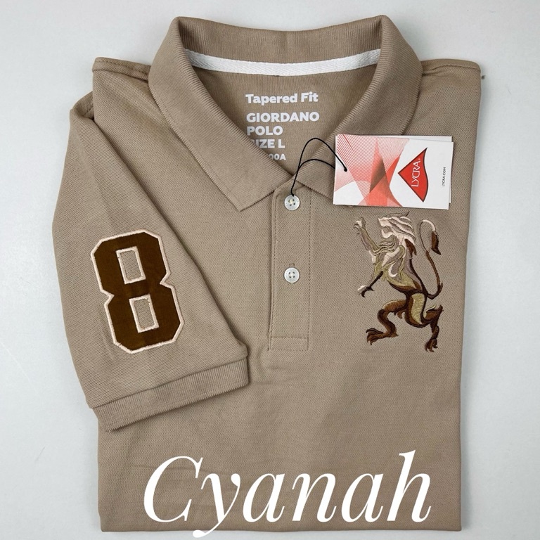 55HARGA TERMURAH Kaos Polo Thirt Giordano Polo 3D  PoloShirt Lion  Napoleon Original Premium Tshirt 